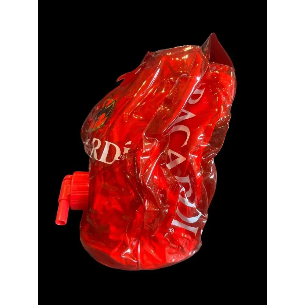 Bacardi Rum Blow Up Beverage Dispenser, Man Cave Party Bar‎ Themed Open Box